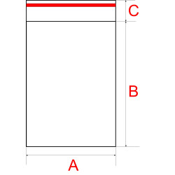 40x60+5 PE woreczki foliowe zaklejane Opakowania.eu
