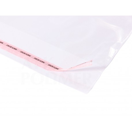 Woreczki, worki foliowe z taśmą klejącą 25x35+5 100 szt. PP Opakowania.eu